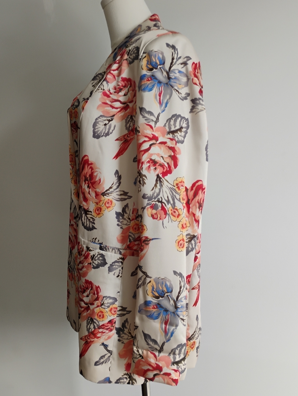 Philosophy Women's Floral Blazer Jacket L - Picture 3 of 12
